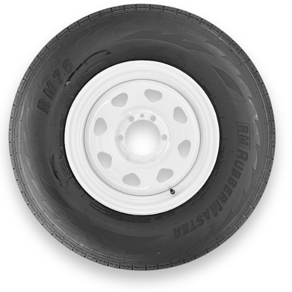 Rubbermaster - Steel Master Rubbermaster ST235/85R16 10 Ply Highway Rib Tire and 6 on 5.5 Eight Spoke Wheel Assembly 599578 - main